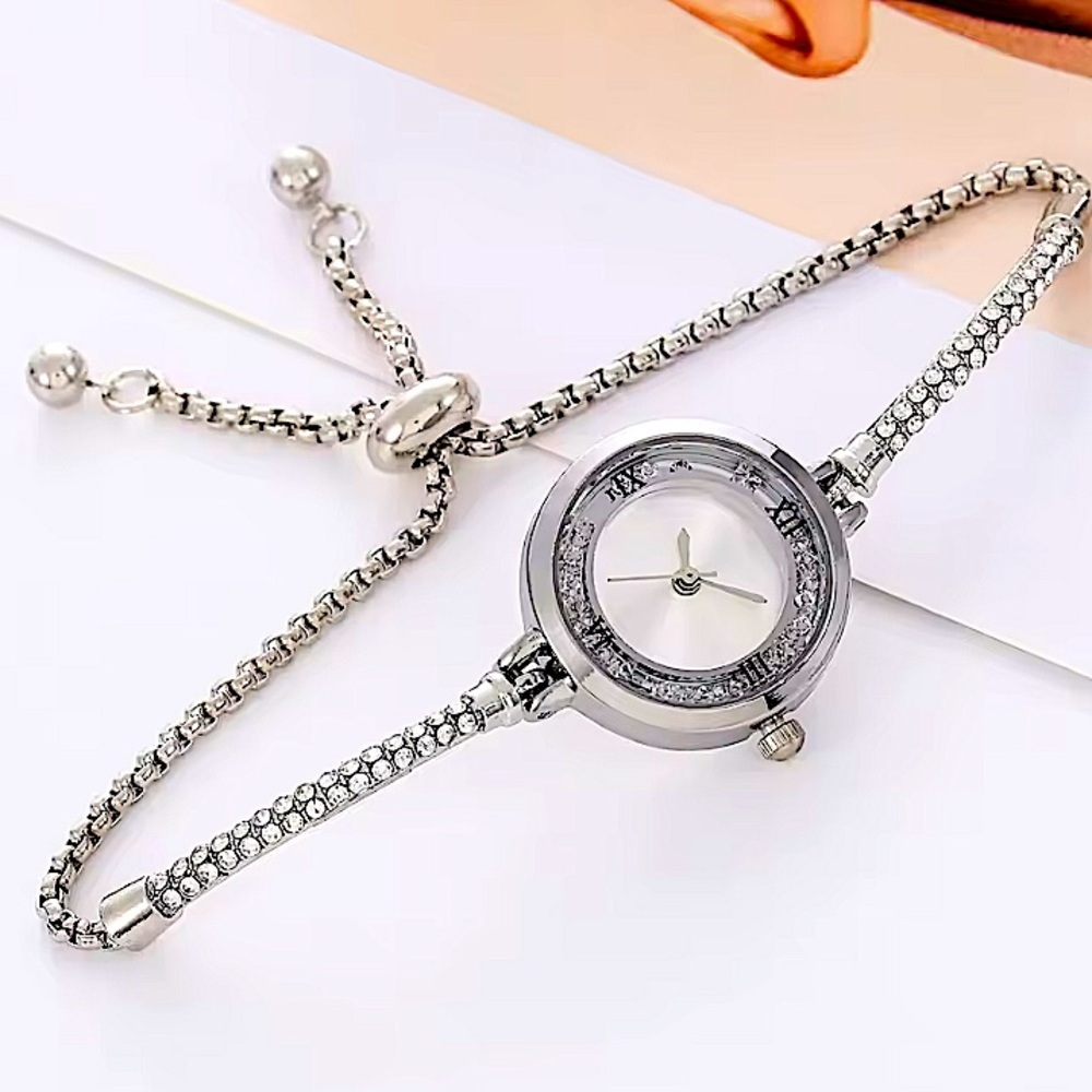 Stainless Steel Silver Watch Bracelet